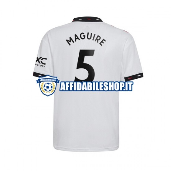 Maglia Manchester United Harry Maguire 5 2022-2023 Uomo Manica Corta, Gara Away