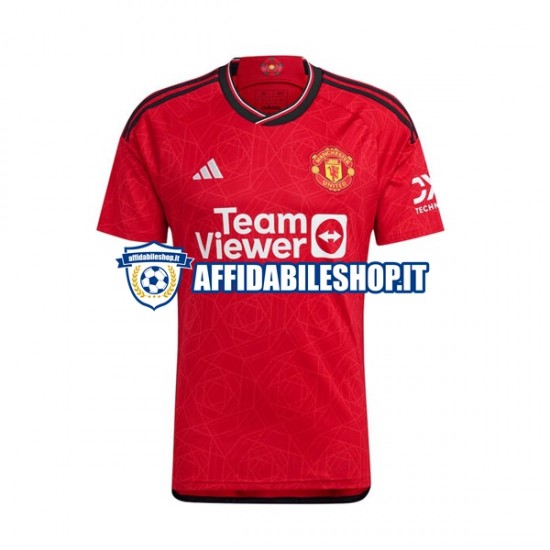 Maglia Manchester United 2023-2024 Uomo Manica Corta, Gara Home