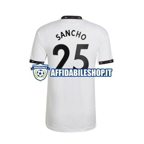 Maglia Manchester United Jadon Sancho 25 2022-2023 Uomo Manica Corta, Gara Away