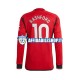 Maglia Manchester United Marcus Rashford 10 2023-2024 Uomo Manica Lunga, Gara Home