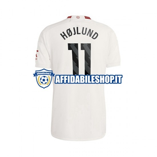 Maglia Manchester United Rasmus Hojlund 11 2023-2024 Uomo Manica Corta, Gara Terza