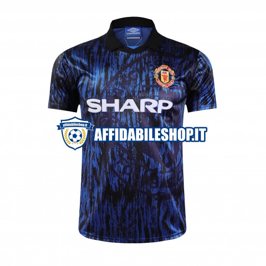 Maglia Manchester United Retro 1993 Uomo Manica Corta, Gara Away