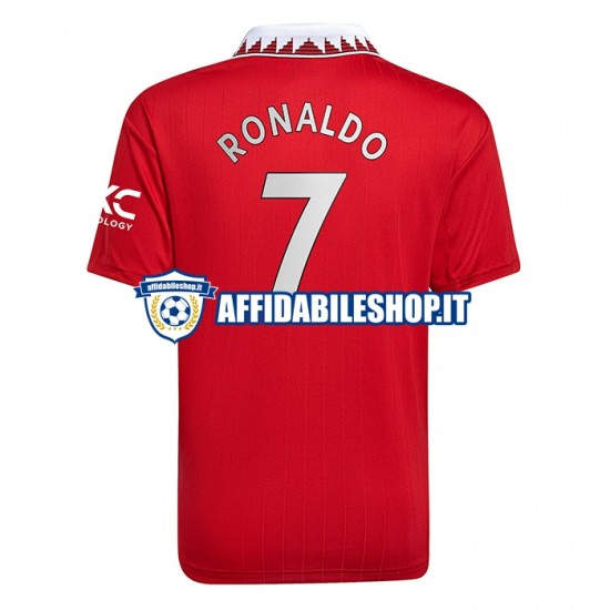 Maglia Manchester United Ronaldo 7 2022-2023 Uomo Manica Corta, Gara Home