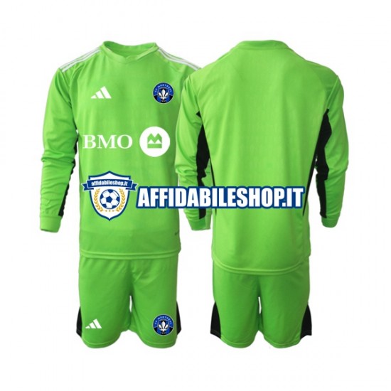 Maglia CF Montréal Portiere 2023-2024 Bambino 3-13 anni Manica Lunga, Gara Home