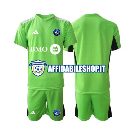 Maglia CF Montréal Portiere 2023-2024 Bambino 3-13 anni Manica Corta, Gara Home