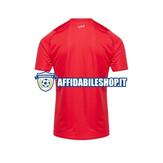 Maglia Marocco 2023 Uomo Manica Corta, Gara Home