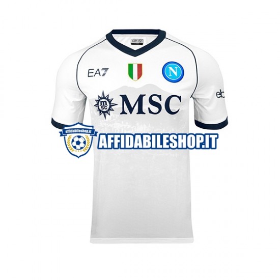 Maglia Napoli 2023-2024 Uomo Manica Corta, Gara Away