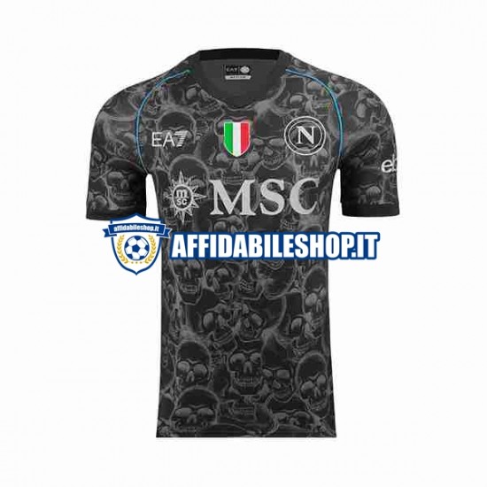 Maglia Napoli Halloween 2023-2024 Uomo Manica Corta, Gara Home