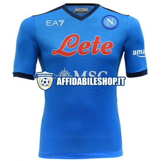 Maglia Napoli 2021-2022 Uomo Manica Corta, Gara Home