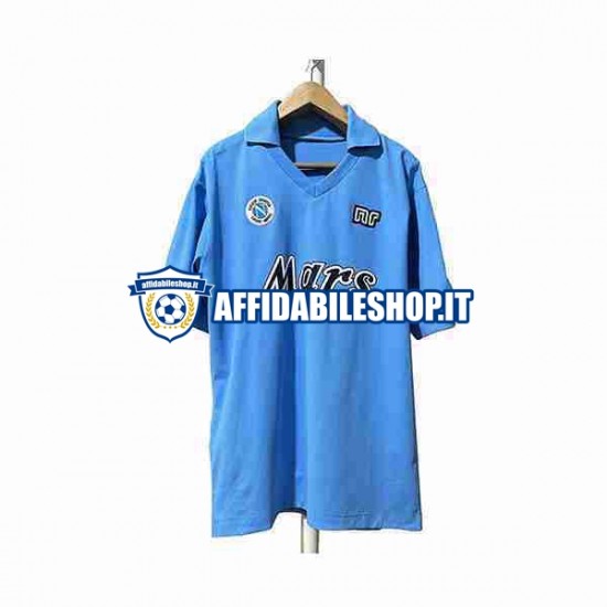 Maglia Napoli Retro 1989 1990 Uomo Manica Corta, Gara Home