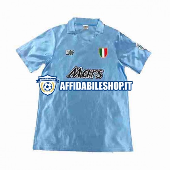 Maglia Napoli Retro 1990 1991 Uomo Manica Corta, Gara Home