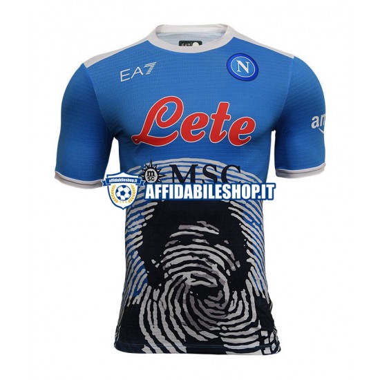 Maglia Napoli Special 4 2021-2022 Uomo Manica Corta, Gara Home