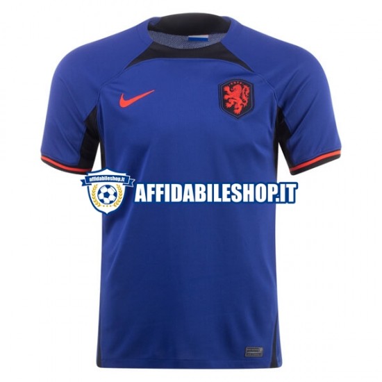 Maglia Paesi Bassi World Cup 2022 Uomo Manica Corta, Gara Away