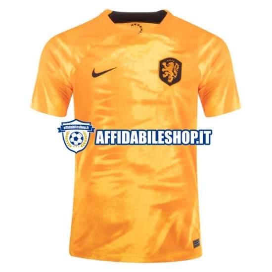 Maglia Paesi Bassi World Cup 2022 Uomo Manica Corta, Gara Home