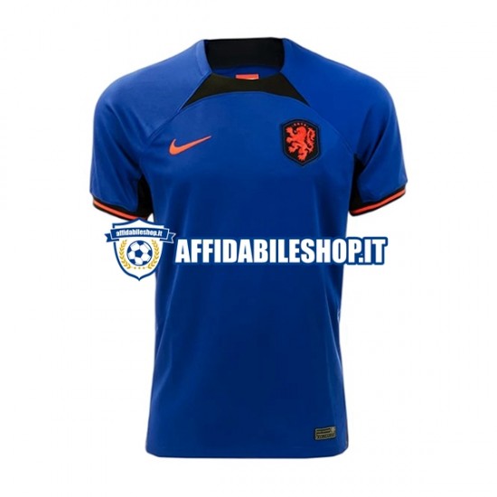 Maglia Paesi Bassi Memphis 10 World Cup 2022 Uomo Manica Corta, Gara Away