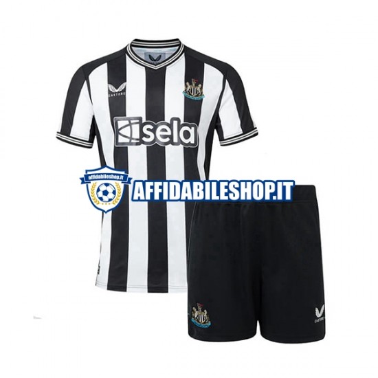 Maglia Newcastle United 2023-2024 Bambino 3-13 anni Manica Corta, Gara Home