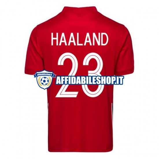 Maglia Norvegia Erling Haaland 23 2020-2021 Uomo Manica Corta, Gara Home