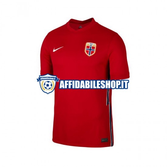 Maglia Norvegia 2020-2021 Uomo Manica Corta, Gara Home