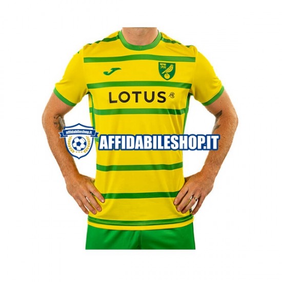 Maglia Norwich City 2023-2024 Uomo Manica Corta, Gara Home