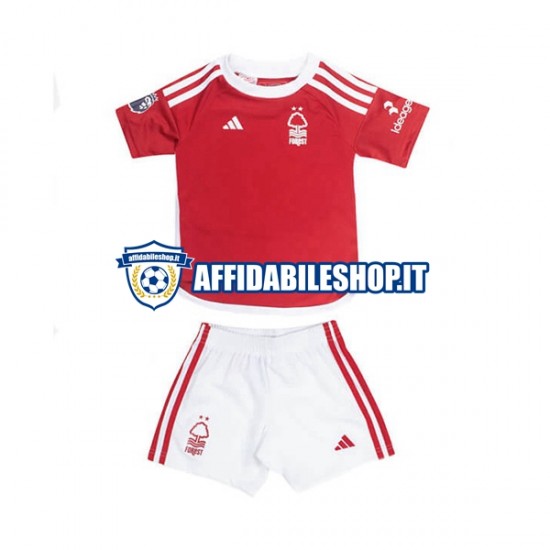 Maglia Nottingham Forest 2023-2024 Bambino 3-13 anni Manica Corta, Gara Home