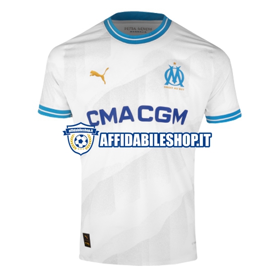 Maglia Olympique de Marseille 2023-2024 Uomo Manica Corta, Gara Home