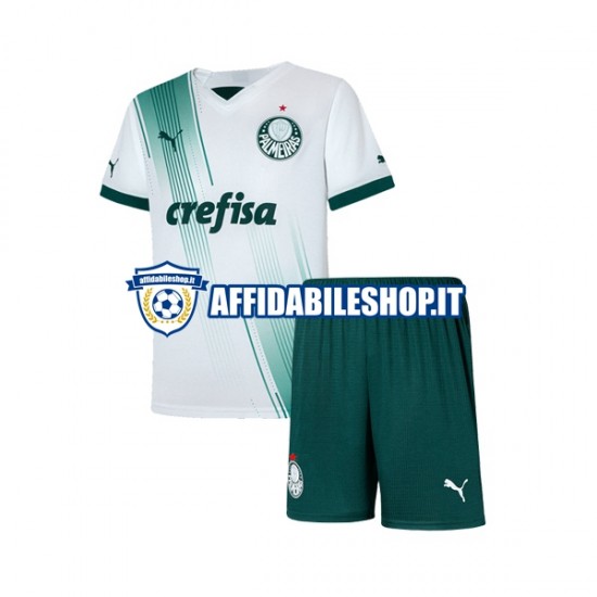 Maglia Palmeiras 2023-2024 Bambino 3-13 anni Manica Corta, Gara Away