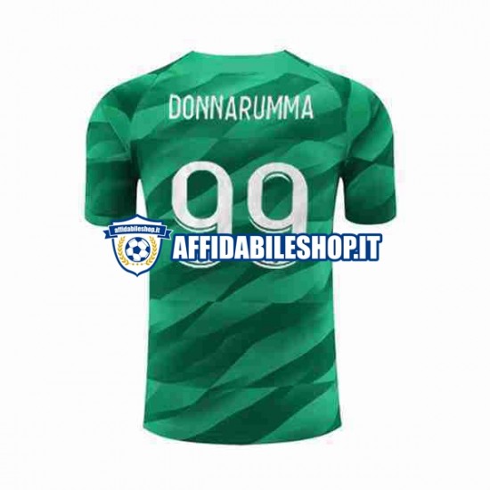 Maglia Paris Saint-Germain Portiere Donnarumma 99 2023-2024 Uomo Manica Corta, Gara Home