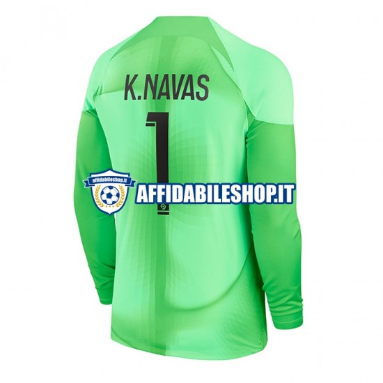 Maglia Paris Saint-Germain Portiere K.Navas 1 2022-2023 Uomo Manica Lunga, Gara Home