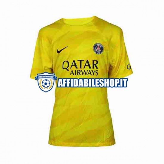 Maglia Paris Saint-Germain Portiere 2023-2024 Uomo Manica Corta, Gara Terza