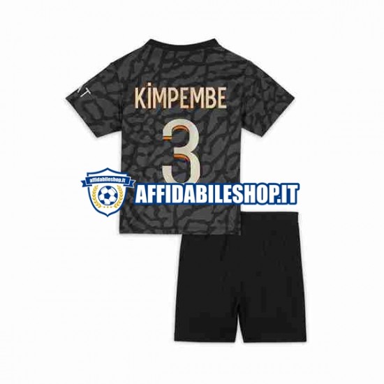 Maglia Paris Saint-Germain Kimpembe 3 2023-2024 Bambino 3-13 anni Manica Corta, Gara Terza