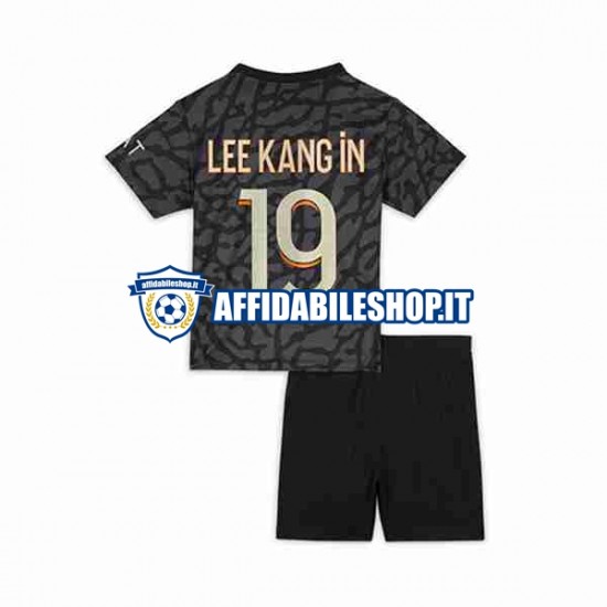 Maglia Paris Saint-Germain Lee Kang In 19 2023-2024 Bambino 3-13 anni Manica Corta, Gara Terza