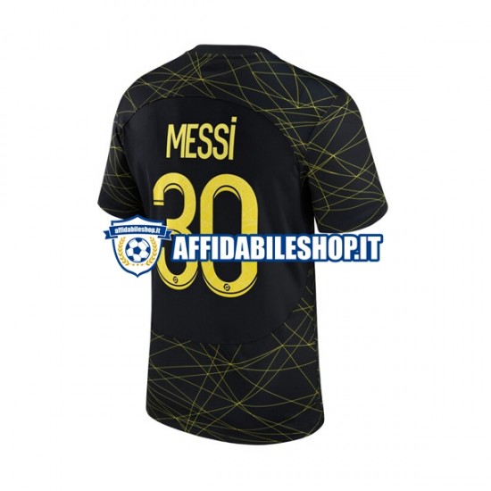 Maglia Paris Saint-Germain Lionel Messi 10 2022-2023 Uomo Manica Corta, Gara Quarto