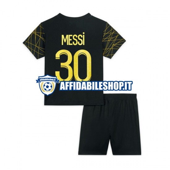 Maglia Paris Saint-Germain Lionel Messi 30 2022-2023 Bambino 3-13 anni Manica Corta, Gara Quarto