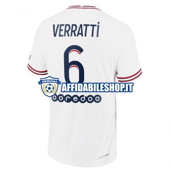 Maglia Paris Saint-Germain Marco Verratti 6 2021-2022 Uomo Manica Corta, Gara Quarto