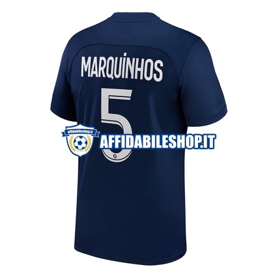 Maglia Paris Saint-Germain Marquinhos 5 2022-2023 Uomo Manica Corta, Gara Home