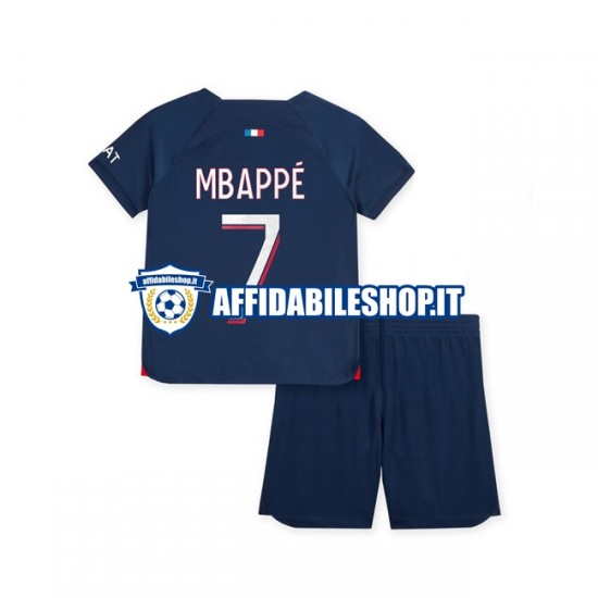 Maglia Paris Saint-Germain Mbappé 7 2023-2024 Bambino 3-13 anni Manica Corta, Gara Home