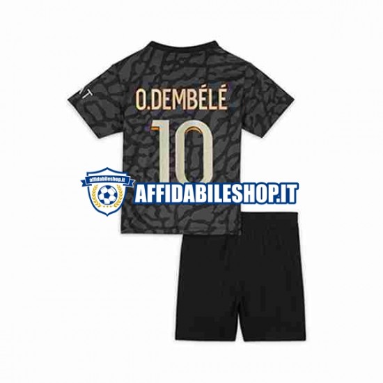 Maglia Paris Saint-Germain O.Dembele 10 2023-2024 Bambino 3-13 anni Manica Corta, Gara Terza