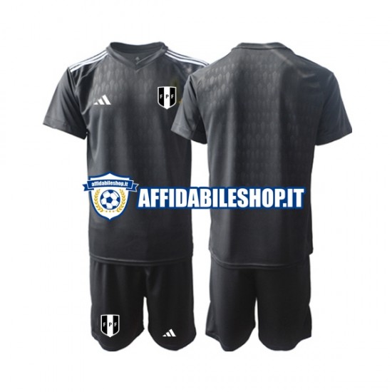 Maglia Perù Portiere 2023 Bambino 3-13 anni Manica Corta, Gara Home