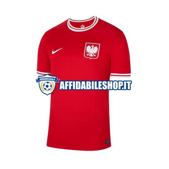 Maglia Polonia World Cup 2022 Uomo Manica Corta, Gara Away