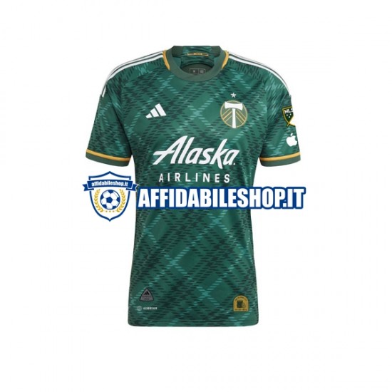 Maglia Portland Timbers 2023-2024 Uomo Manica Corta, Gara Home