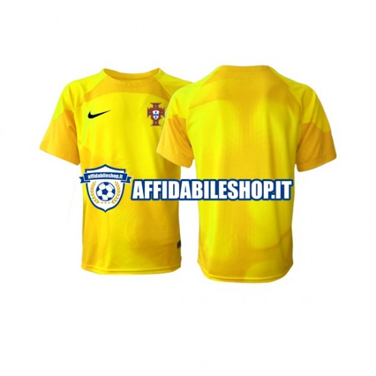 Maglia Portogallo Portiere World Cup 2022 Uomo Manica Corta, Gara Home