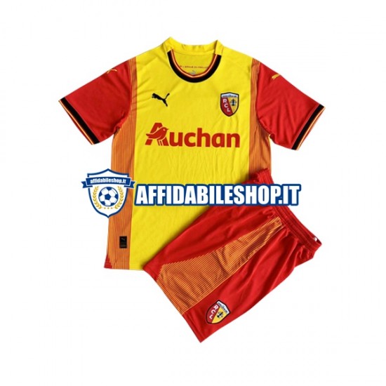 Maglia RC Lens 2023-2024 Bambino 3-13 anni Manica Corta, Gara Home