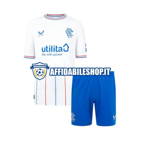 Maglia Rangers 2023-2024 Bambino 3-13 anni Manica Corta, Gara Away