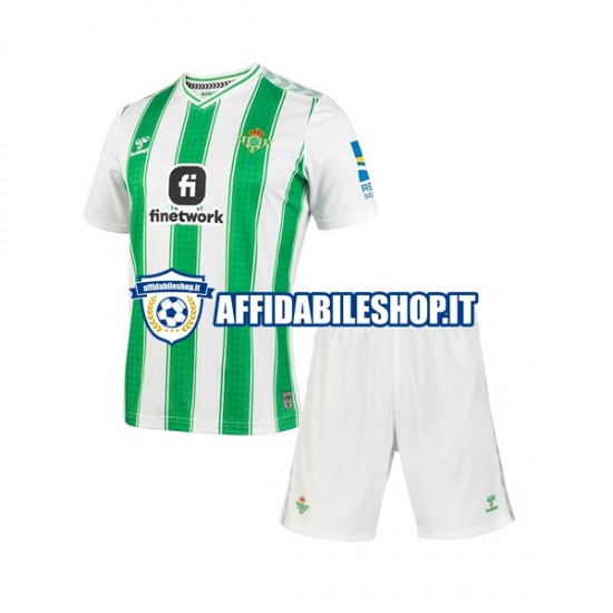 Maglia Real Betis 2023-2024 Bambino 3-13 anni Manica Corta, Gara Home