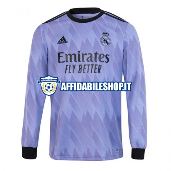 Maglia Real Madrid 2022-2023 Uomo Manica Lunga, Gara Away