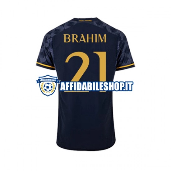 Maglia Real Madrid Brahim Diaz 21 2023-2024 Uomo Manica Corta, Gara Away