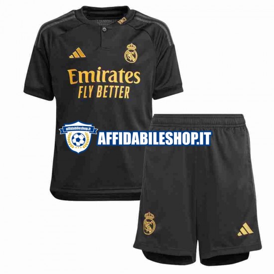 Maglia Real Madrid 2023-2024 Bambino 3-13 anni Manica Corta, Gara Terza