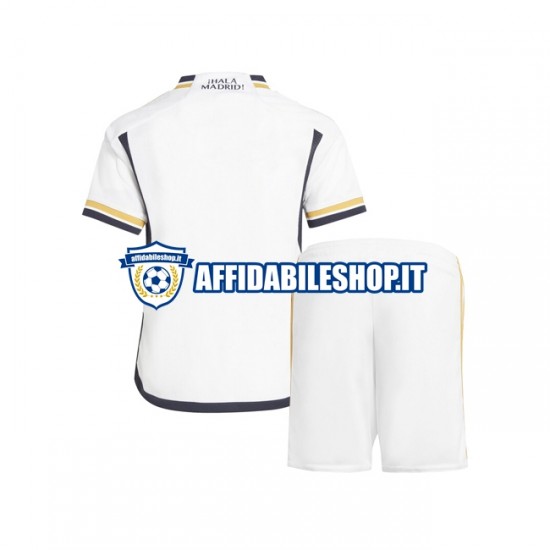 Maglia Real Madrid 2023-2024 Bambino 3-13 anni Manica Corta, Gara Home