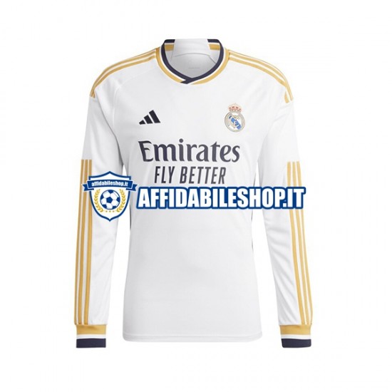 Maglia Real Madrid 2023-2024 Uomo Manica Lunga, Gara Home