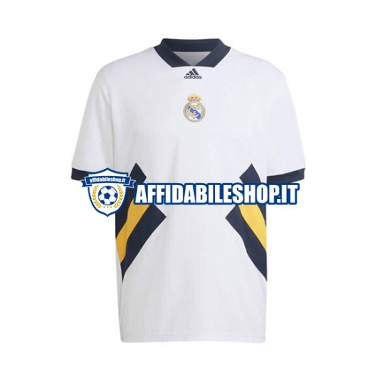 Maglia Real Madrid Icon Retro 2022-2023 Uomo Manica Corta, Gara Home